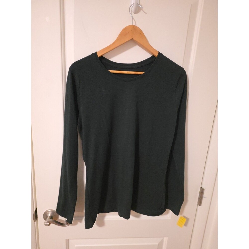 Dovetail Workwear Women's Long Sleeve Shirt Blue/Green No Size Tag
